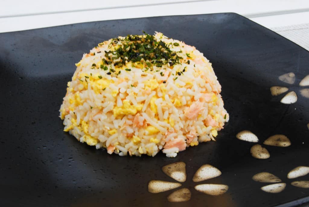 Salmon fried rice
