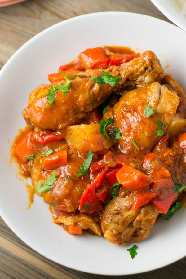 Chicken Afritada Filipino Chicken In Tomato Sauce Salu Salo Recipes