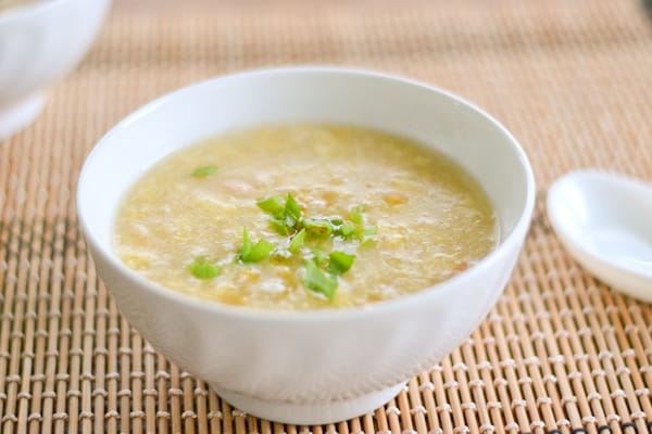 Chinese Sweet Corn Soup - The Big Sweet Tooth