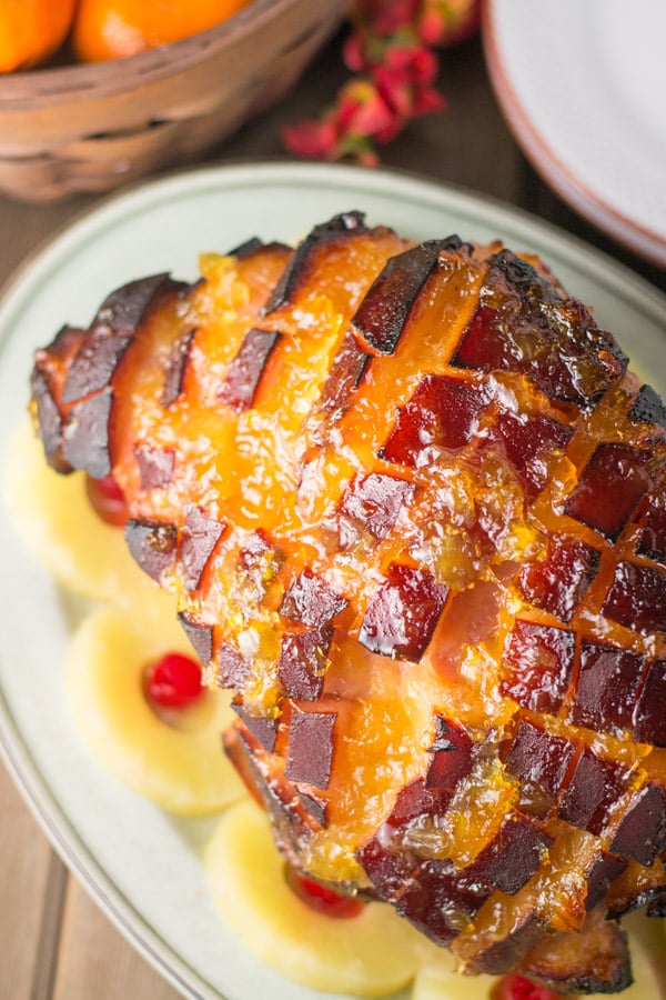 Jambon glacé à l'ananas