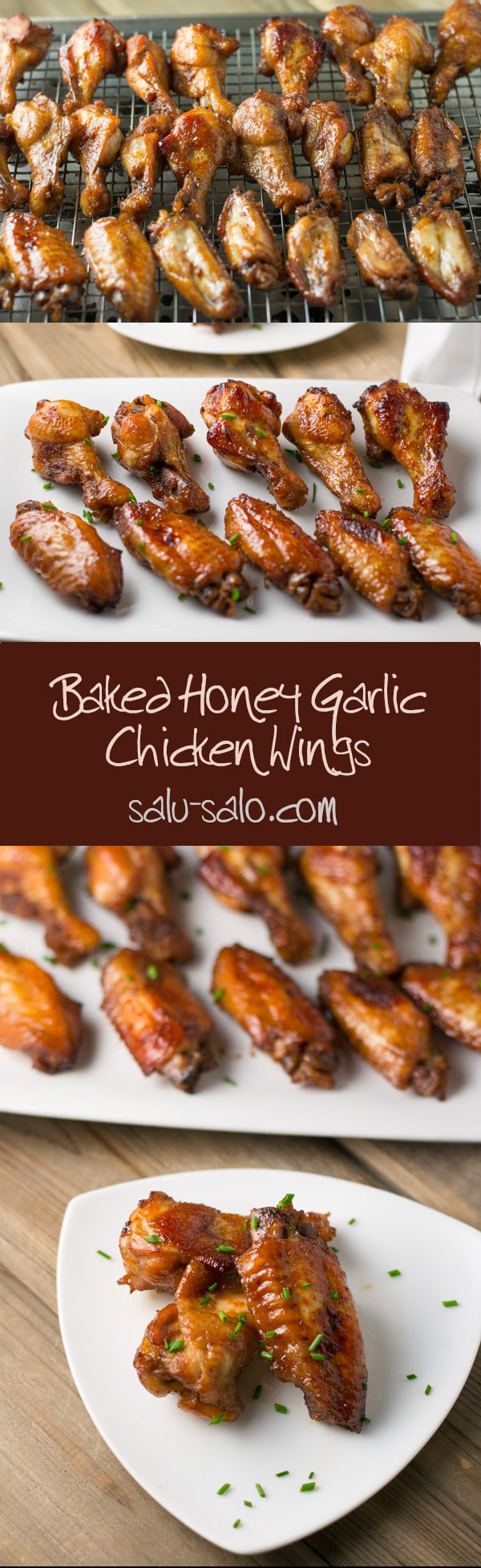 Baked Honey Garlic Chicken Wings