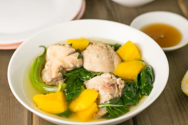 Tinolang Manok Filipino Chicken Soup with Papaya