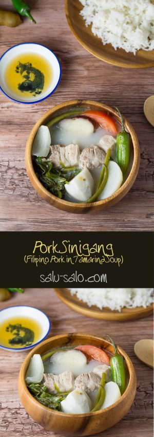 Pork Sinigang Filipino Pork In Tamarind Soup Salu Salo Recipes