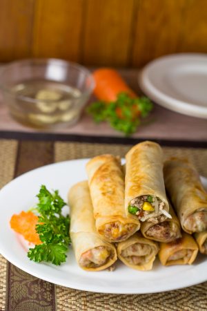 Lumpiang Prito (Pork and Vegetable Spring Roll) - Salu Salo Recipes