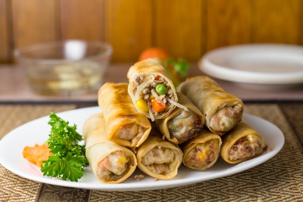 Lumpiang Prito (Pork and Vegetable Spring Roll)