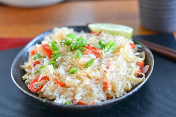 Vermicelli and Crab Meat Stir Fry