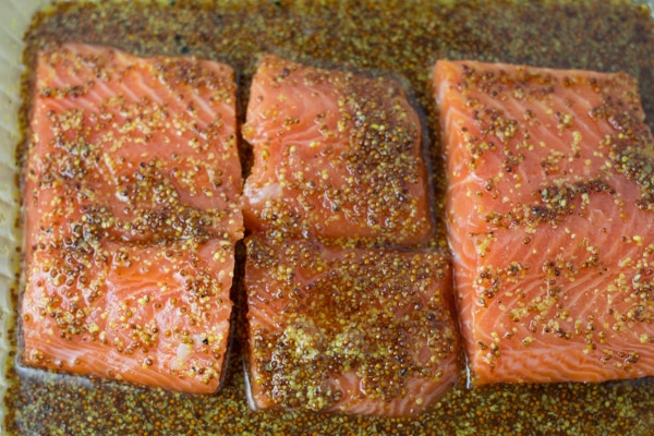 Maple Mustard Baked Salmon