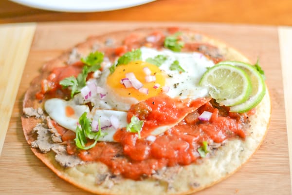 Gluten Free Huevos Rancheros Pizza