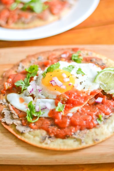 Gluten Free Huevos Rancheros Pizza