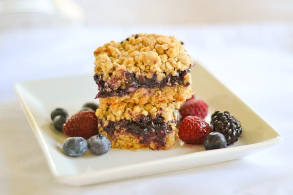 Blueberry Oatmeal Squares