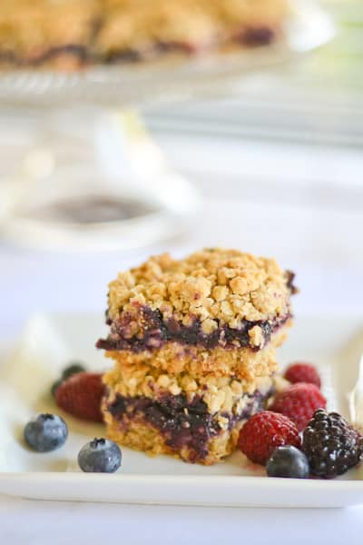 Blueberry Oatmeal Squares