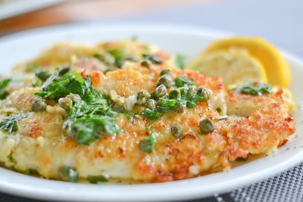 Fried Sole with Lemon and Caper Sauce