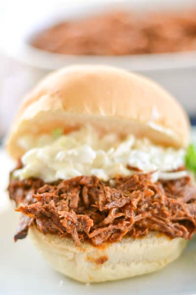 Slow Cooker Pulled Pork Sandwich