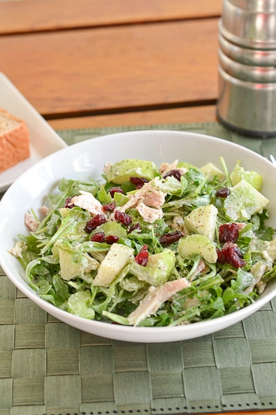 Basil-Parmesan Chicken Salad with Apples