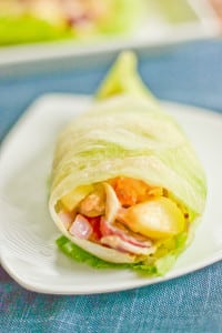 Chicken And Peanut Butter Lettuce Wrap - Salu Salo Recipes