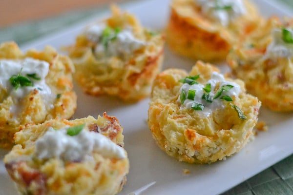 Bacon and Cheddar Potato Puffs