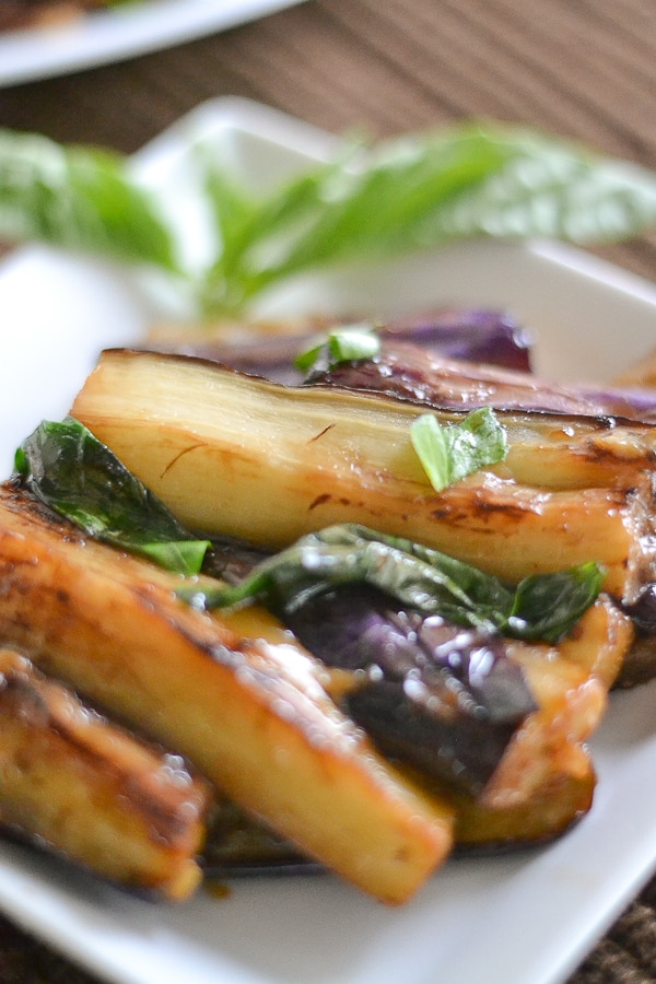 Fried Eggplant with Basil