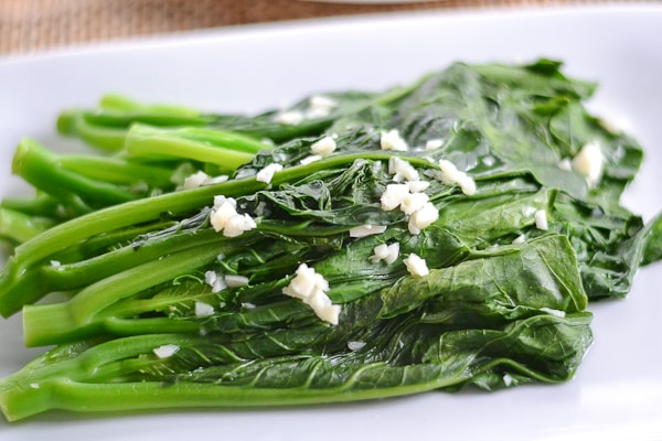 Chinese Broccoli with Minced Garlic (Gai Lan)