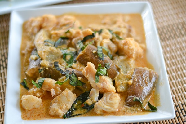 Fish and Eggplant Curry