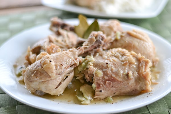 White Chicken Adobo Adobong Puti Salu Salo Recipes