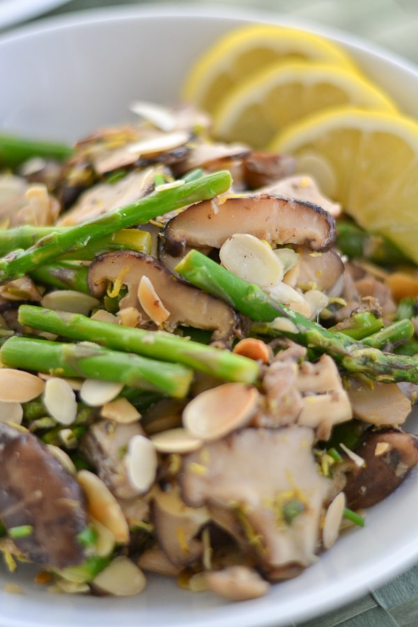 Sauteed Asparagus and Mushrooms