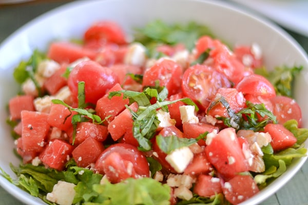 Tomato Watermelon Salad with Feta