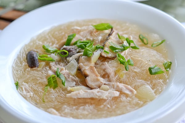 Chicken Sotanghon Soup (Bean Thread Noodle Soup)