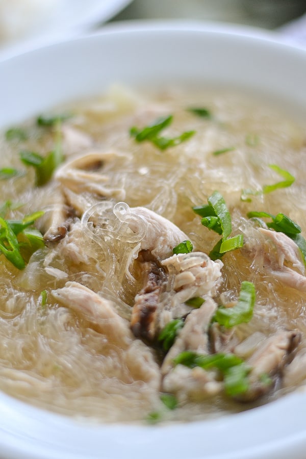 Chicken Sotanghon Soup (Bean Thread Noodle Soup)