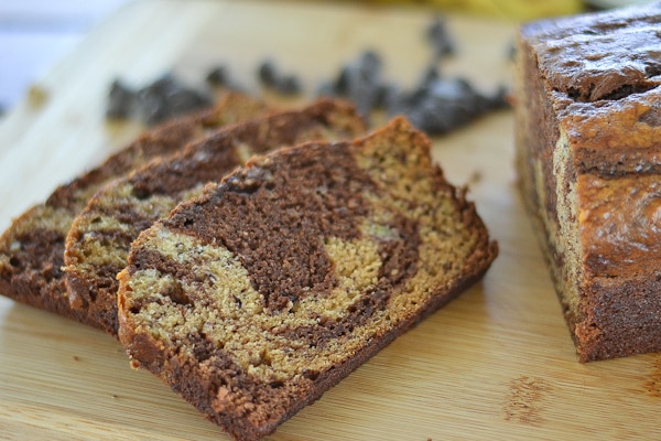 Chocolate Marbled Banana Bread