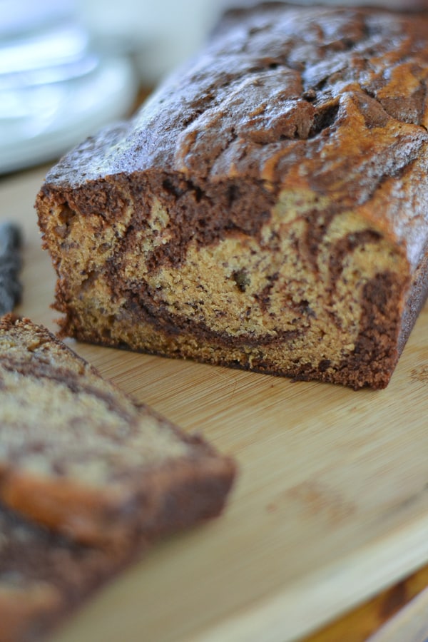 Chocolate Marbled Banana Bread