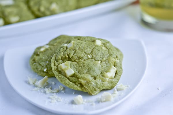 White Chocolate Green Tea Matcha Cookies