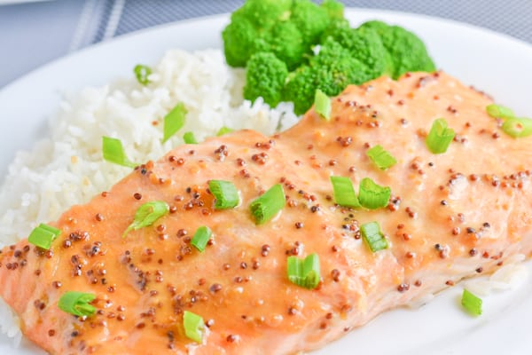 Maple Miso Dijon Salmon