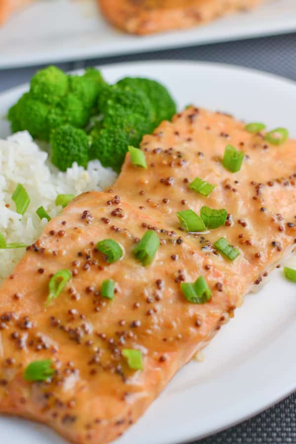 Maple Miso Dijon Salmon