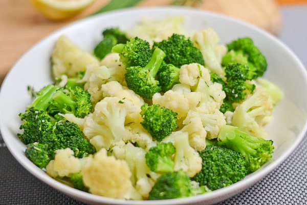 Cauliflower and Broccoli with Fresh Herb Butter