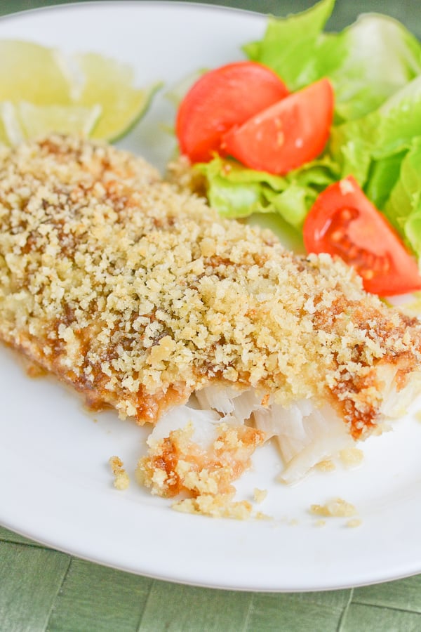 Wasabi Crusted Baked Fish Fillet