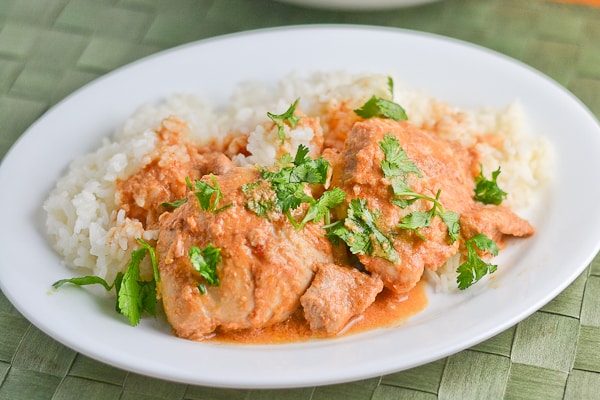 Crockpot Thai Chicken Thighs