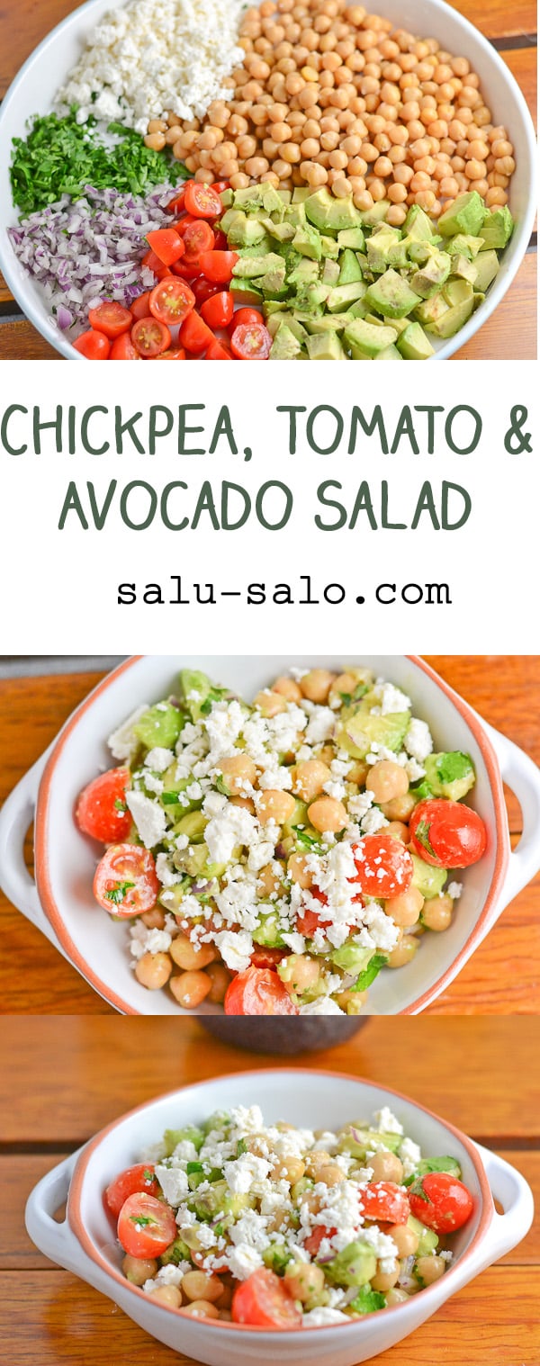 Chickpea Tomato and Avocado Salad