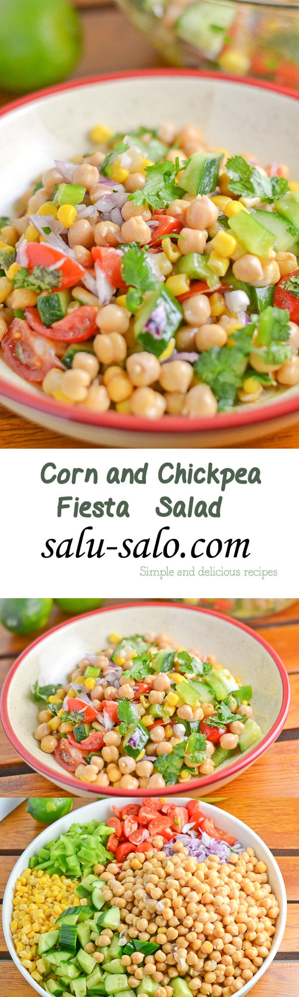Corn and Chickpea Fiesta Salad