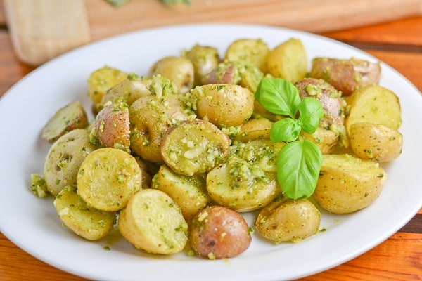 Roasted Pesto Potatoes