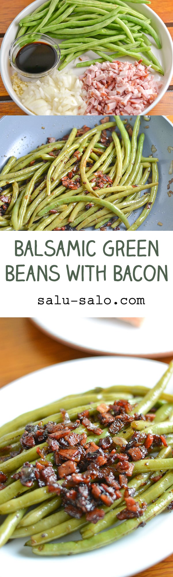 Balsamic Green Beans with Bacon