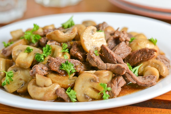 Beef and Mushroom Stir Fry