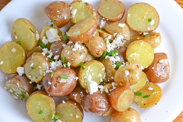 Roasted Potato with Feta and Lemon Vinaigrette