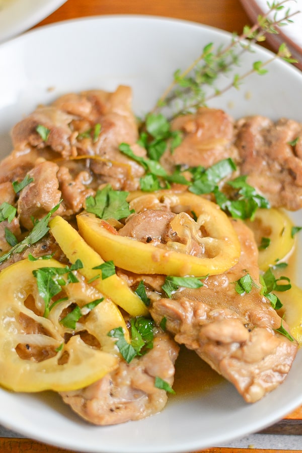 Chicken Thigh with Lemon and Thyme