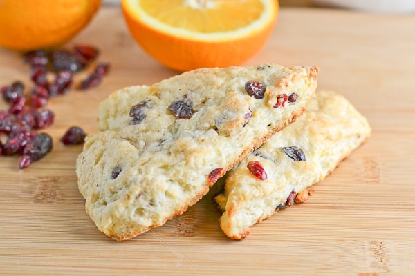 Cranberry Orange Yogurt Scones