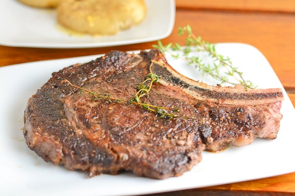 Pan Fried Rib Eye Steak