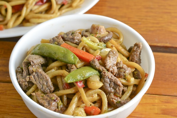 Beef Noodle Stir Fry with Mixed Vegetables