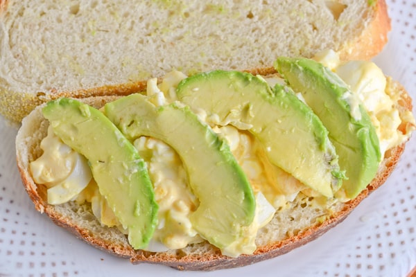 Egg Salad and Avocado Sandwich