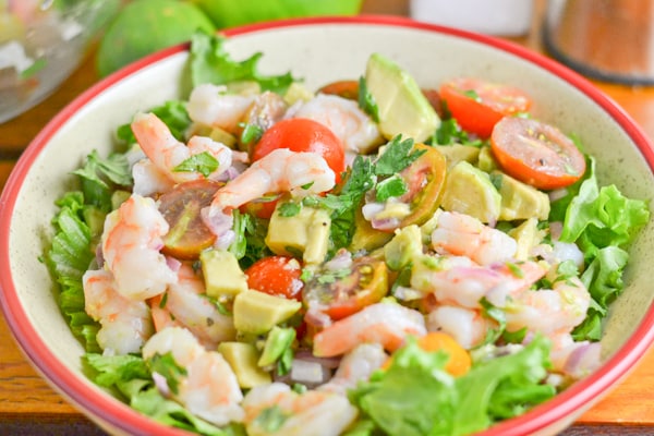 Shrimp, Avocado and Tomato Salad