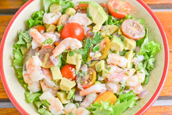 Shrimp, Avocado and Tomato Salad