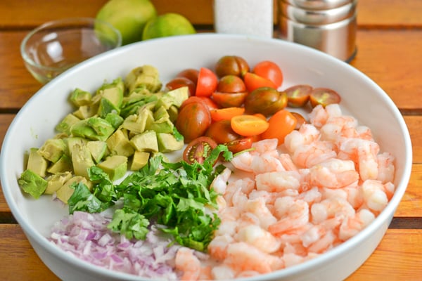 Shrimp, Avocado and Tomato Salad